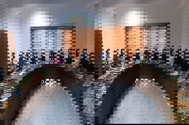 REKTÖRÜMÜZ PROF.DR. EKREM KALAN YÜKSEKOKULUMUZDAKİ KAHVALTI PROGRAMINA KATILDI